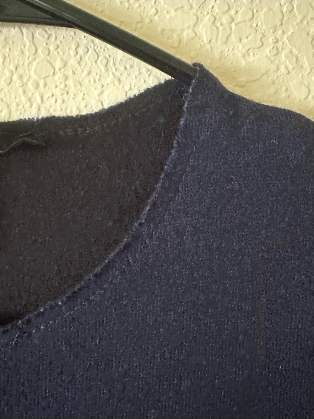 The Row Navy Sleeveless Midi Minimalist Dress size Small 98% Wool/2%Nylon-flawed - Picture 3 of 5